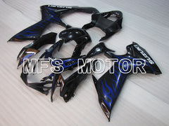 Carénage ABS injecté Suzuki GSXR600 GSXR750 2011-2024 - Flamme - Noir - MFS2496