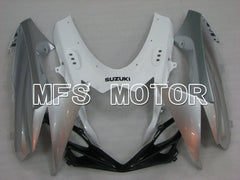 Suzuki GSXR600 GSXR750 2011-2024 Injection ABS verkleidung - Factory Style - Silber Weiß - MFS2518
