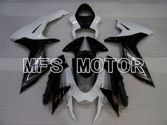 Carénage ABS injecté Suzuki GSXR600 GSXR750 2011-2024 - Style usine - Noir Blanc - MFS2519