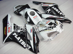 Carénage ABS injecté Honda CBR1000RR 2004-2005 - Playboy - Blanc Noir - MFS2526