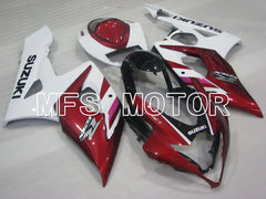Suzuki GSXR1000 2005-2006 Injection ABS verkleidung - Factory Style - Rot Weiß - MFS2657