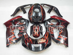 Suzuki GSXR600 1997-2000 ABS verkleidung - Flamme - Schwarz Orange - MFS2560