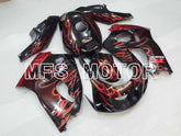 Suzuki GSXR600 1997-2000 ABS verkleidung - Flamme - Schwarz Orange - MFS2560