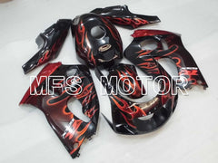Suzuki GSXR600 1997-2000 ABS verkleidung - Flamme - Schwarz Orange - MFS2560