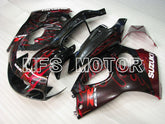 Suzuki GSXR600 1997-2000 ABS verkleidung - Flamme - Schwarz Rot - MFS2563