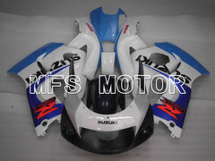Carénage ABS Suzuki GSXR750 1996-1999 - Style Factory - Bleu Blanc - MFS6887