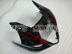 Suzuki GSXR1000 2003-2004 Injection ABS Fairing - Flame - Black Red - MFS2575