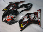 Suzuki GSXR1000 2003-2004 Injection ABS Fairing - Flame - Black Red - MFS2576