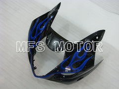 Suzuki GSXR1000 2003-2004 Injection ABS Fairing - Flame - Black Blue - MFS2579