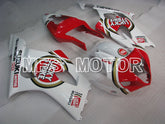 Carénage ABS injecté Suzuki GSXR1000 2003-2004 - Lucky Strike - Rouge Blanc - MFS2583