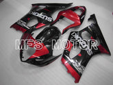 Carénage ABS injecté Suzuki GSXR1000 2003-2004 - Style usine - Noir Rouge - MFS2586
