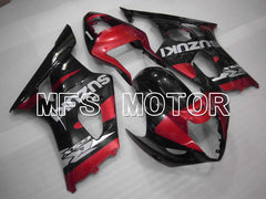 Suzuki GSXR1000 2003-2004 Injection ABS Fairing - Factory Style - Black Red - MFS2586