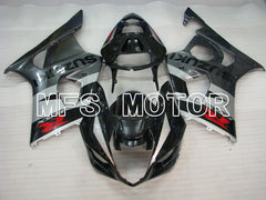 Suzuki GSXR1000 2003-2004 Injection ABS verkleidung - Factory Style - Schwarz Grau - MFS2601