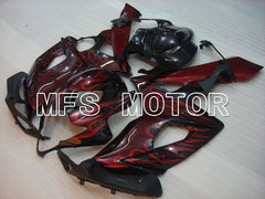 Suzuki GSXR1000 2005-2006 Injection ABS Fairing - Flame - Black Red - MFS2625
