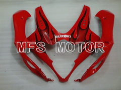 Suzuki GSXR1000 2005-2006 Injection ABS Fairing - Flame - Black Red - MFS2626