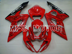 Suzuki GSXR1000 2005-2006 Injection ABS Fairing - Flame - Black Red - MFS2626