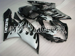 Suzuki GSXR1000 2005-2006 Injection ABS Fairing - Flame - Black Silver - MFS2627