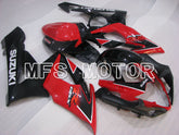 Carénage ABS injecté Suzuki GSXR1000 2005-2006 - Style usine - Noir Rouge - MFS2635
