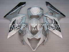 Suzuki GSXR1000 2005-2006 Injection ABS verkleidung - Factory Style - Weiß Silber - MFS2655