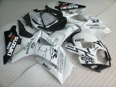 Suzuki GSXR1000 2007-2008 Injection ABS Fairing - Corona - Black White - MFS2664