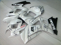 Suzuki GSXR1000 2007-2008 Injection ABS Fairing - Corona - Black White - MFS2665