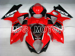 Suzuki GSXR1000 2007-2008 Injection ABS Fairing - Factory Style - Black Red - MFS2675