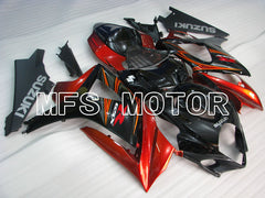 Suzuki GSXR1000 2007-2008 Injection ABS Fairing - Factory Style - Black Red - MFS2684