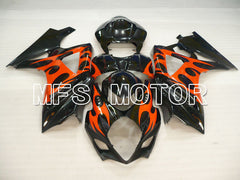 Suzuki GSXR1000 2007-2008 Injection ABS Fairing - Factory Style - Black Red - MFS2686