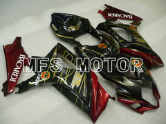 Suzuki GSXR1000 2007-2008 Injection ABS verkleidung - BACARDI - Schwarz Rot - MFS2694