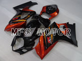 Carénage ABS injecté Suzuki GSXR1000 2007-2008 - Style usine - Noir Orange - MFS2698