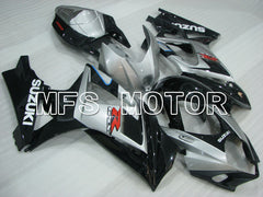 Suzuki GSXR1000 2007-2008 Injection ABS verkleidung - Factory Style - Schwarz Silber - MFS2700