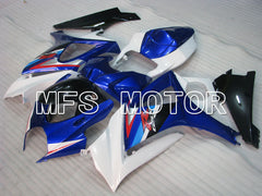 Suzuki GSXR1000 2007-2008 Injection ABS verkleidung - Factory Style - Weiß Blau - MFS2706
