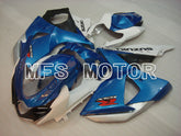 Carénage ABS injecté Suzuki GSXR1000 2009-2016 - Style usine - Blanc Bleu - MFS2707