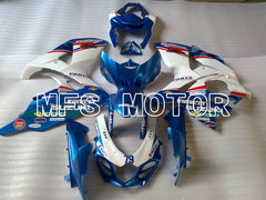 Suzuki GSXR1000 2009-2016 Injection ABS Fairing - Customize - White Blue - MFS2715