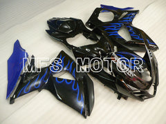 Suzuki GSXR1000 2009-2016 Injection ABS Fairing - Flame - Black Blue - MFS2717