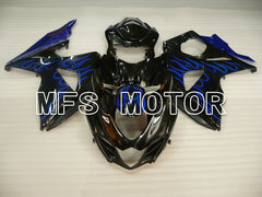 Suzuki GSXR1000 2009-2016 Injection ABS Fairing - Flame - Black Blue - MFS2717