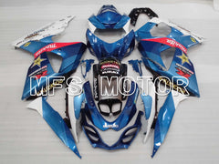 Suzuki GSXR1000 2009-2016 Injection ABS Fairing - Rockstar - White Blue - MFS2718