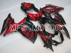 Suzuki GSXR1000 2009-2016 Injection ABS verkleidung - Factory Style - Schwarz Rot - MFS2730