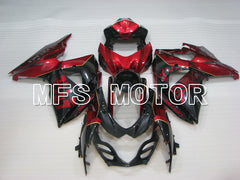 Suzuki GSXR1000 2009-2016 Injection ABS verkleidung - Factory Style - Schwarz Rot - MFS2730