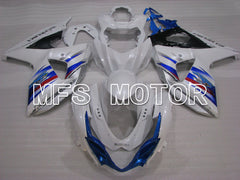 Suzuki GSXR1000 2009-2016 Injection ABS verkleidung - Factory Style - Weiß Blau - MFS2734