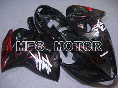 Suzuki GSXR1300 Hayabusa 2008-2020 Injection ABS Fairing - Flame - Black Red - MFS2744