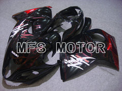 Suzuki GSXR1300 Hayabusa 2008-2020 Injection ABS Fairing - Flame - Black Red - MFS2744