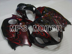 Suzuki GSXR1300 Hayabusa 1999-2007 Injection ABS Fairing - Flame - Black Red - MFS2771