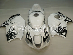 Suzuki GSXR1300 Hayabusa 1999-2007 Injection ABS Fairing - Flame - Black White - MFS2800
