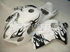 Suzuki GSXR1300 Hayabusa 1999-2007 Injection ABS Fairing - Flame - Black White - MFS2800