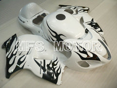 Suzuki GSXR1300 Hayabusa 1999-2007 Injection ABS Fairing - Flame - Black White - MFS2800