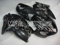 Suzuki GSXR1300 Hayabusa 1999-2007 Injection ABS Fairing - Flame - Black White - MFS2802