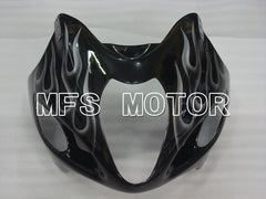 Suzuki GSXR1300 Hayabusa 1999-2007 Injection ABS Fairing - Flame - Black White - MFS2802