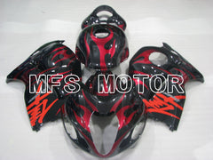 Suzuki GSXR1300 Hayabusa 1999-2007 Injection ABS Fairing - Flame - Black Red - MFS2807