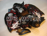 Carénage ABS injecté Suzuki GSXR1300 Hayabusa 1999-2007 - Flamme - Noir Rouge - MFS2808